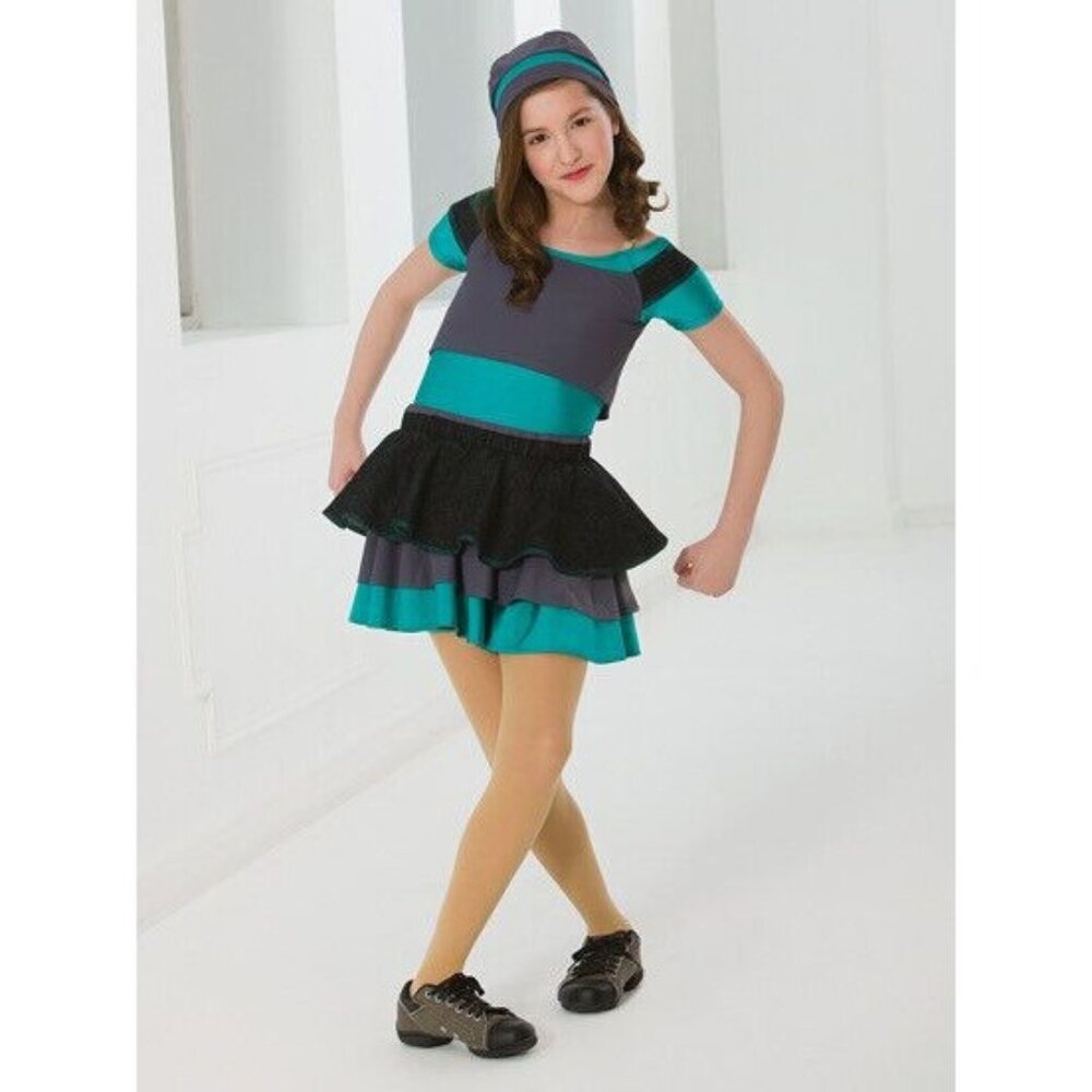 Revolution Dancewear Costume Girls Child Large 2 Pc Let It Roll Style # 635